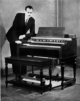 Laurens Hammond at his new invention